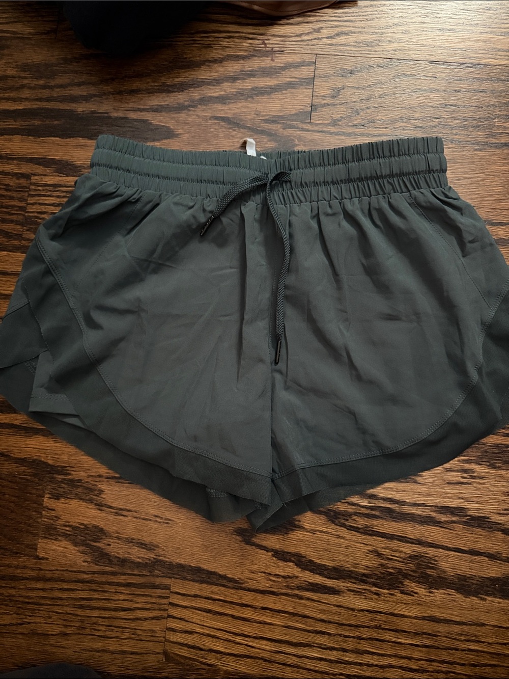 HALARA Women's Charcoal Athletic Shorts with Drawcord